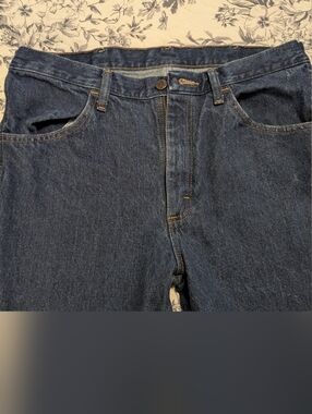 Men's Rustler Dark Blue Jeans 34x29